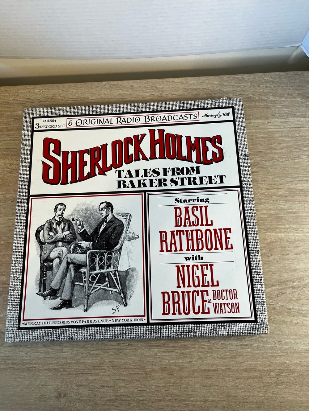 Sherlock Holmes Tales from Baker Street Vinyl Album - Red & White Cover